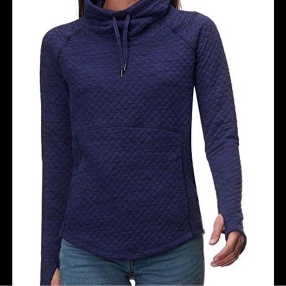 Marmot Annie Cowl Neck Quilted Pullover Navy Size XS - Picture 1 of 5